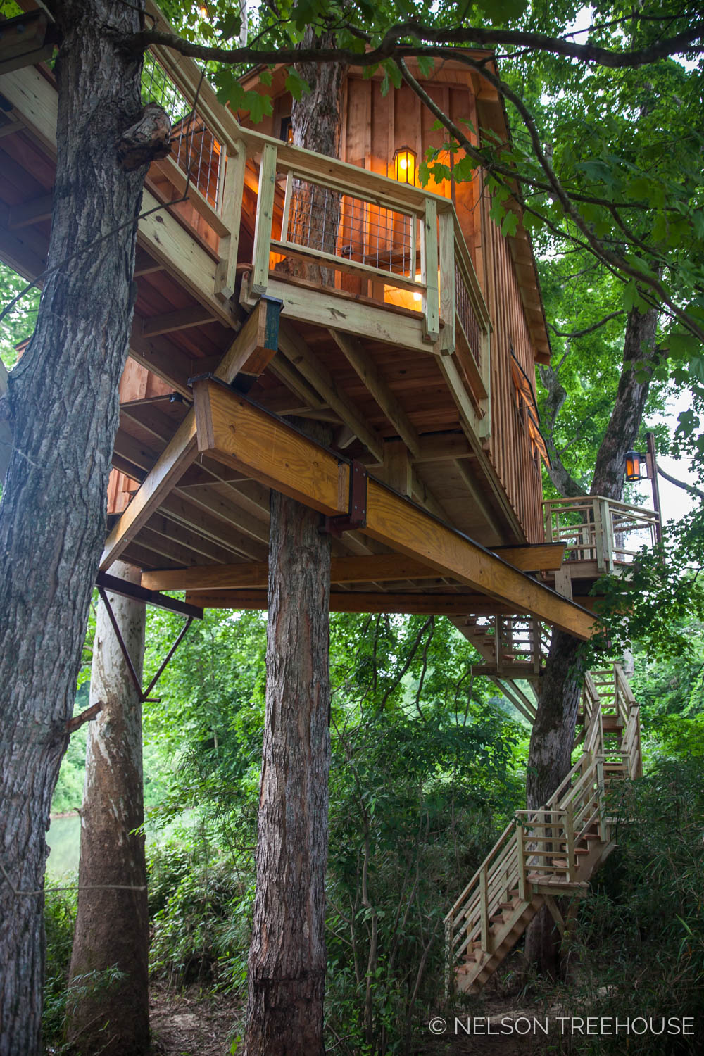  TenNessee Riverbank Treehouse Trees 