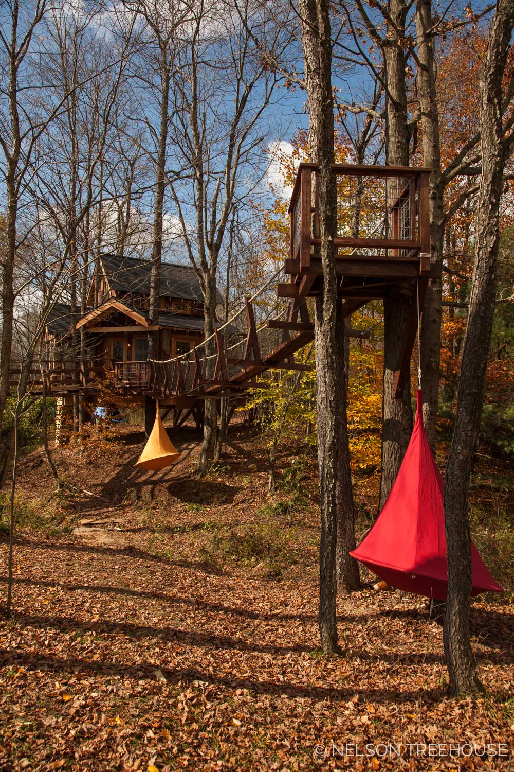  Nelson Treehouse - Adventure TEmple Suspension bridge 