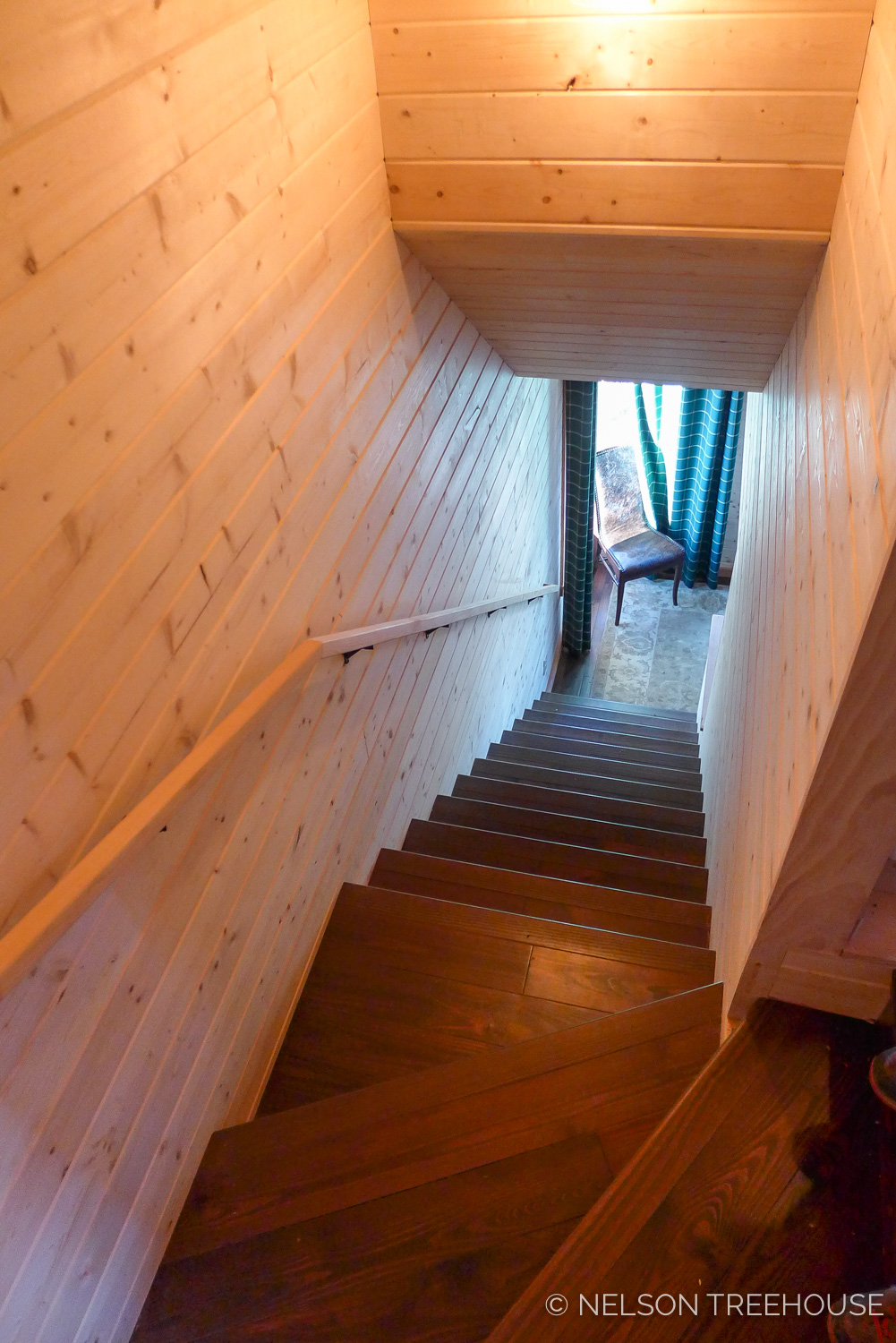  Super Spy Treehouse - Nelson Treehouse 2018 - Staircase to bedroom 