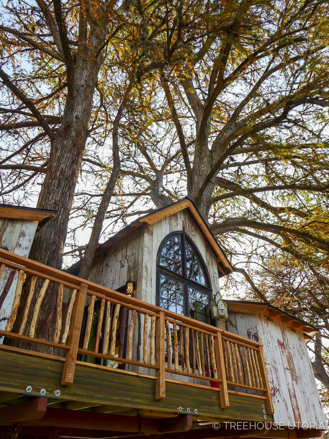  Chapelle at Treehouse Utopia, a Texas Hill Country Retreat. Photo by Nelson Treehouse. 