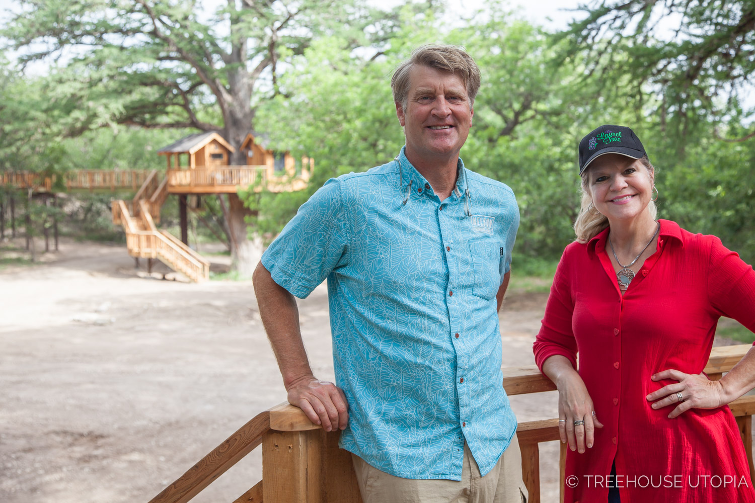  Pete Nelson and Laurel Waters at Treehouse Utopia 