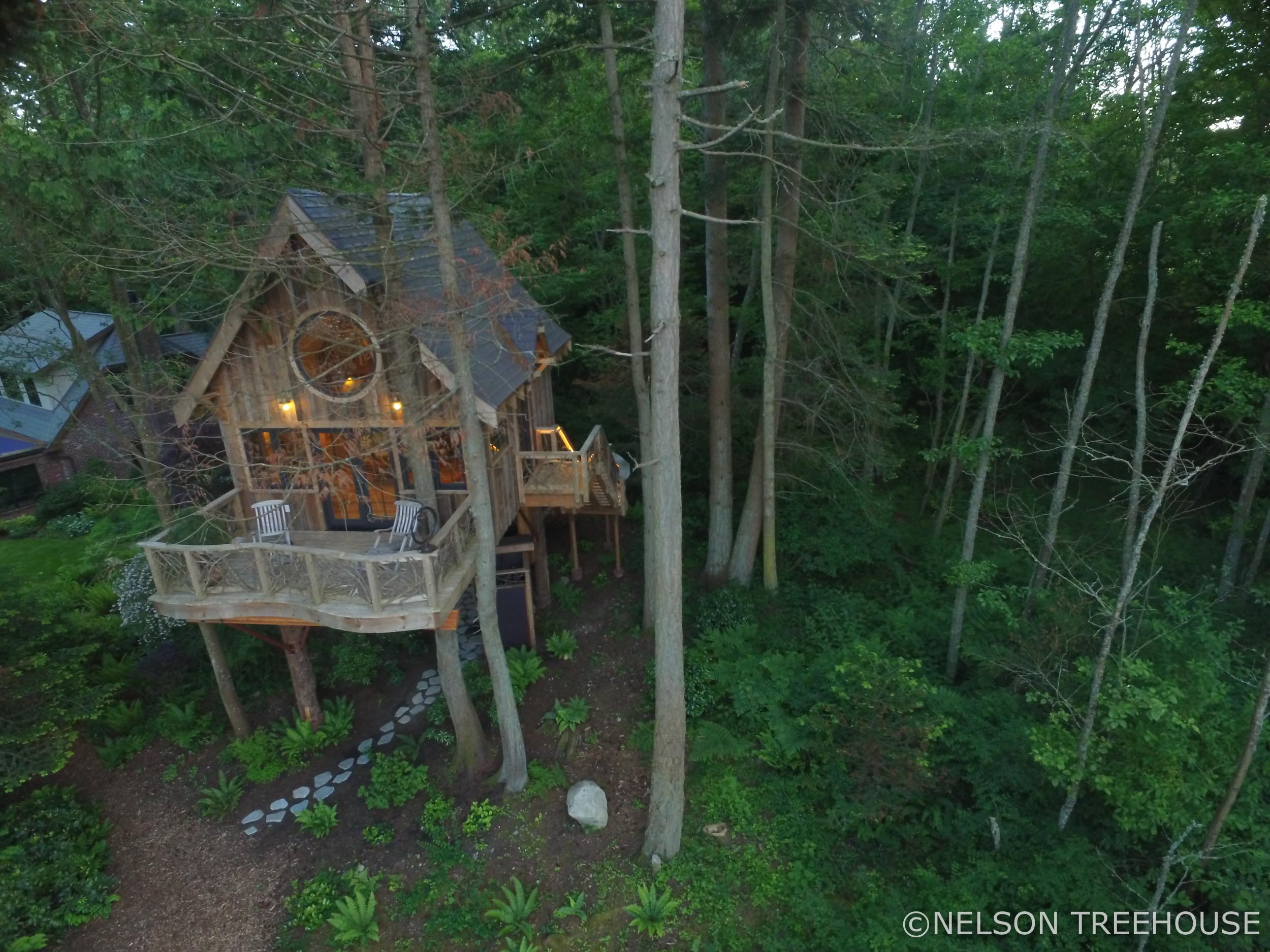  seaside Treehouse - Nelson Treehouse - Bird's Eye 2 