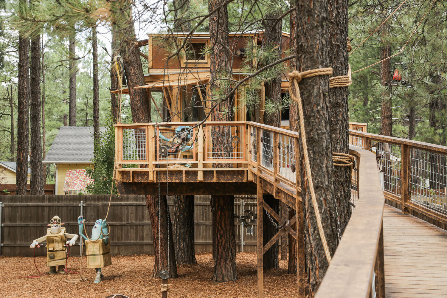 treehousefriday: AJ's Wish Treehouse - Nelson Treehouse