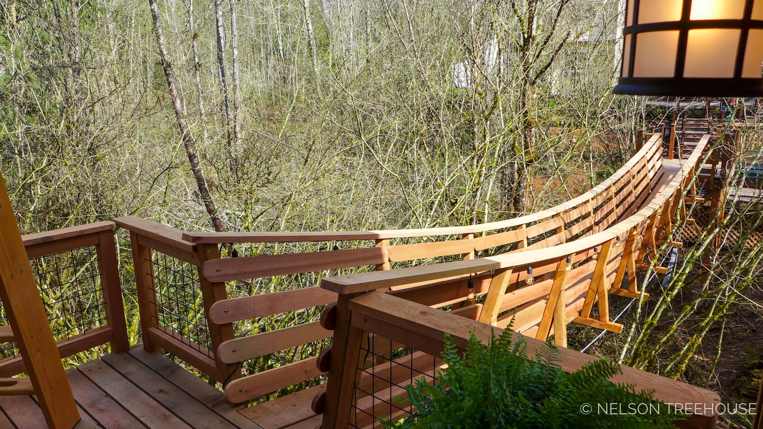  Thrill 'n' Chill Treehouse Suspension Bridge - Nelson Treehouse 