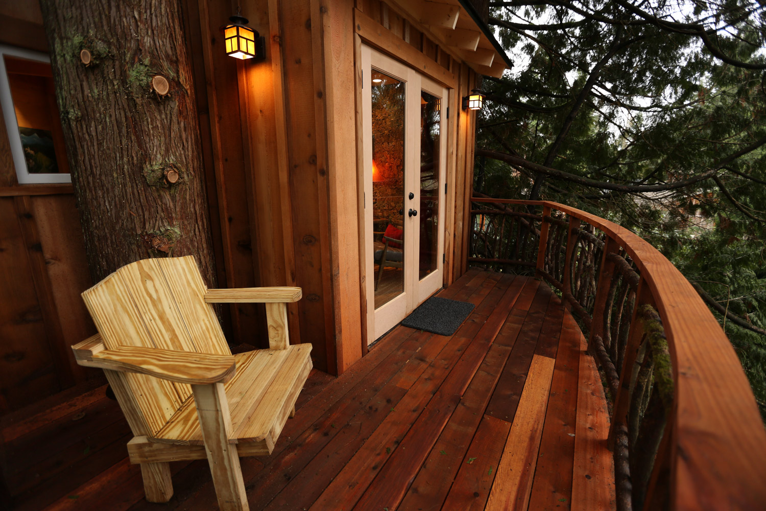  Nelson treehouse recording studio deck railing 